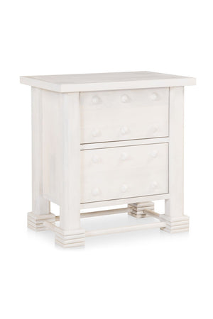   Modern European furniture - Whitewashed 2-Drawer Nightstand - www.oroa.com | Oroa.com