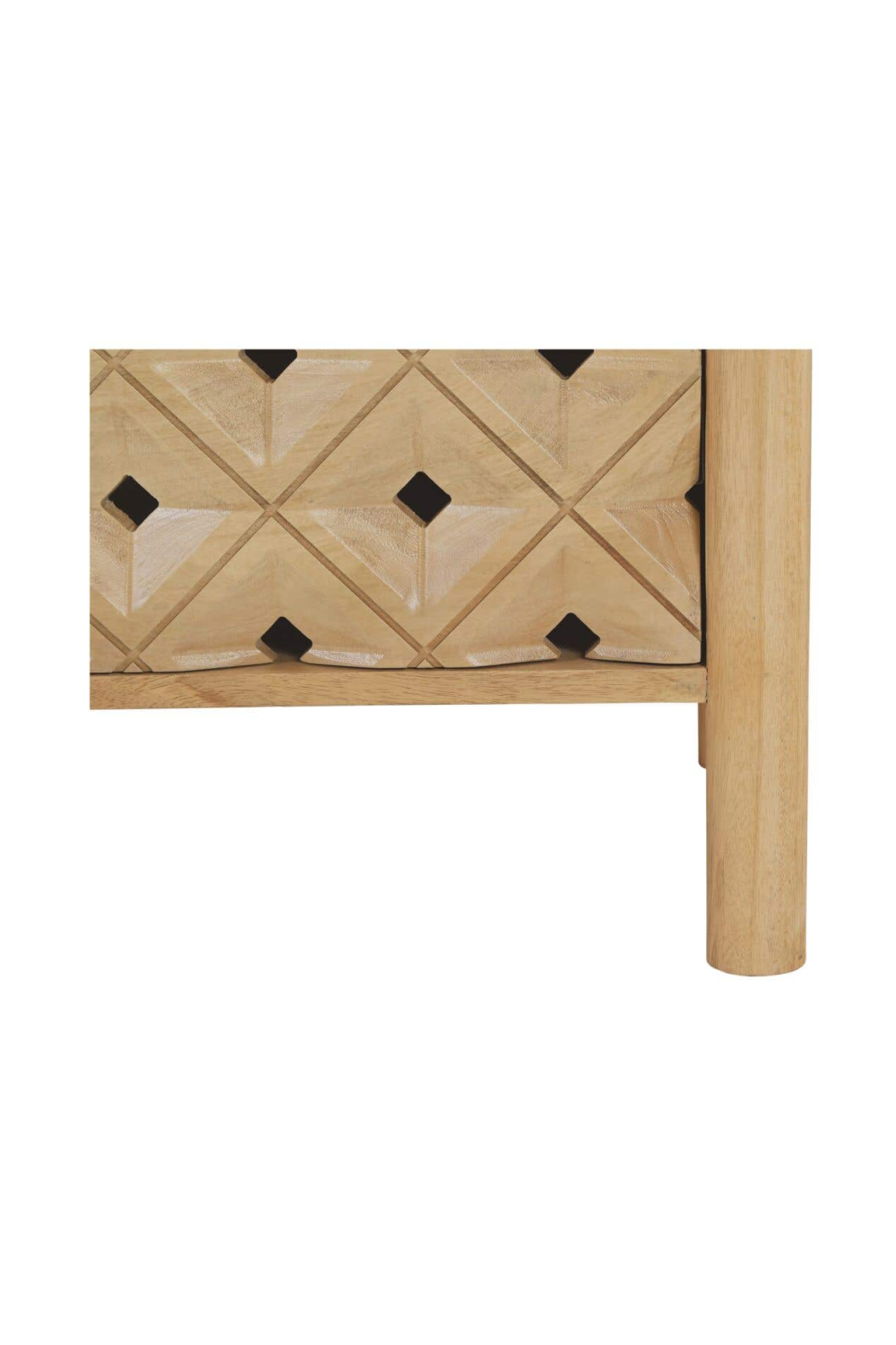   Modern European furniture - 2-Drawer Mango Wood Nightstand - www.oroa.com | Oroa.com