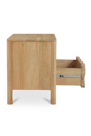   Modern European furniture - 2-Drawer Mango Wood Nightstand - www.oroa.com | Oroa.com