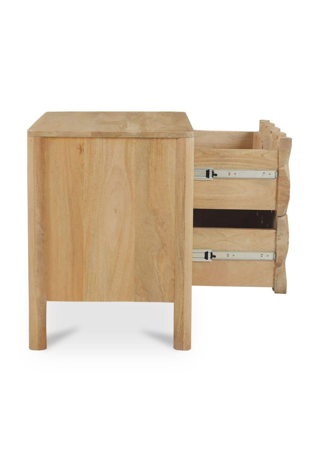   Modern European furniture - 2-Drawer Mango Wood Nightstand - www.oroa.com | Oroa.com