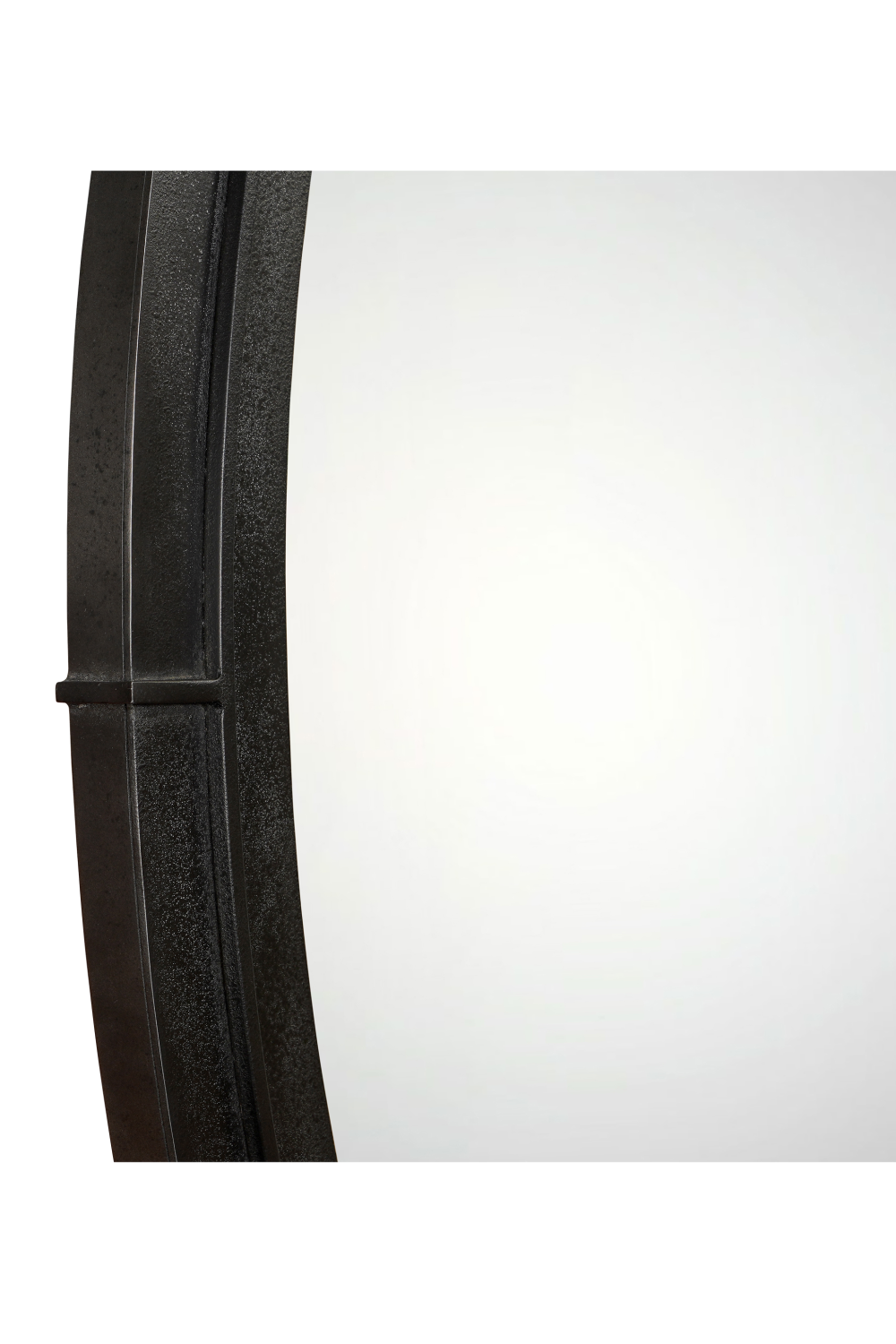  Modern European furniture - Aged Black Oval Mirror - www.oroa.com | Oroa.com