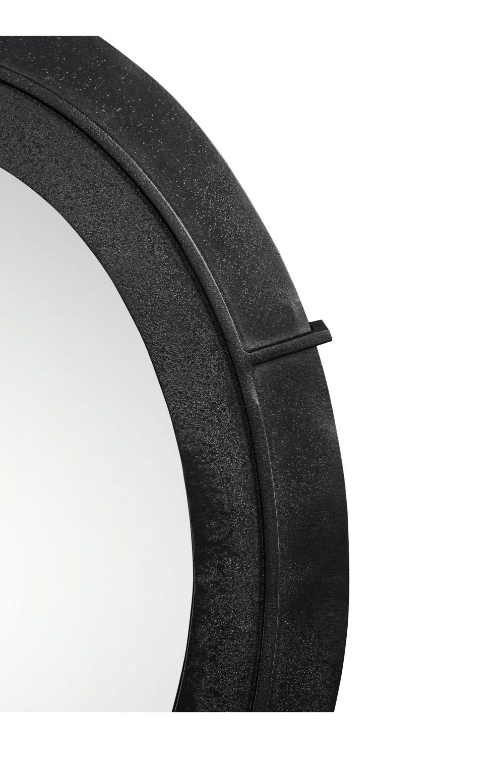   Modern European furniture - Aged Black Oval Mirror - www.oroa.com | Oroa.com