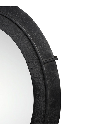   Modern European furniture - Aged Black Oval Mirror - www.oroa.com | Oroa.com