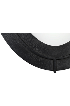   Modern European furniture - Aged Black Oval Mirror - www.oroa.com | Oroa.com
