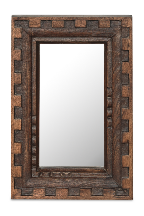   Modern European furniture - Brown Mango Wood Mirror - www.oroa.com | Oroa.com