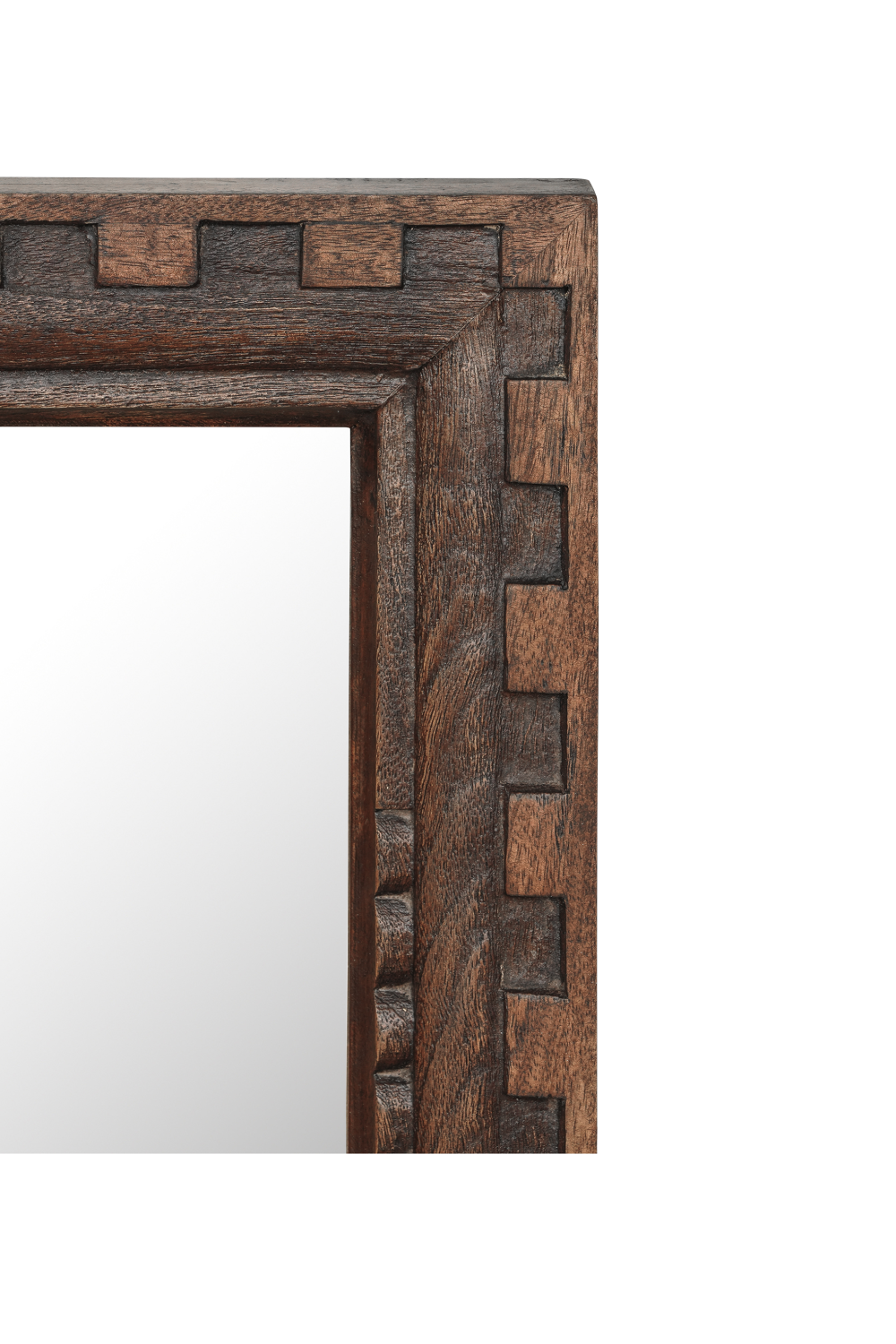   Modern European furniture - Brown Mango Wood Mirror - www.oroa.com | Oroa.com