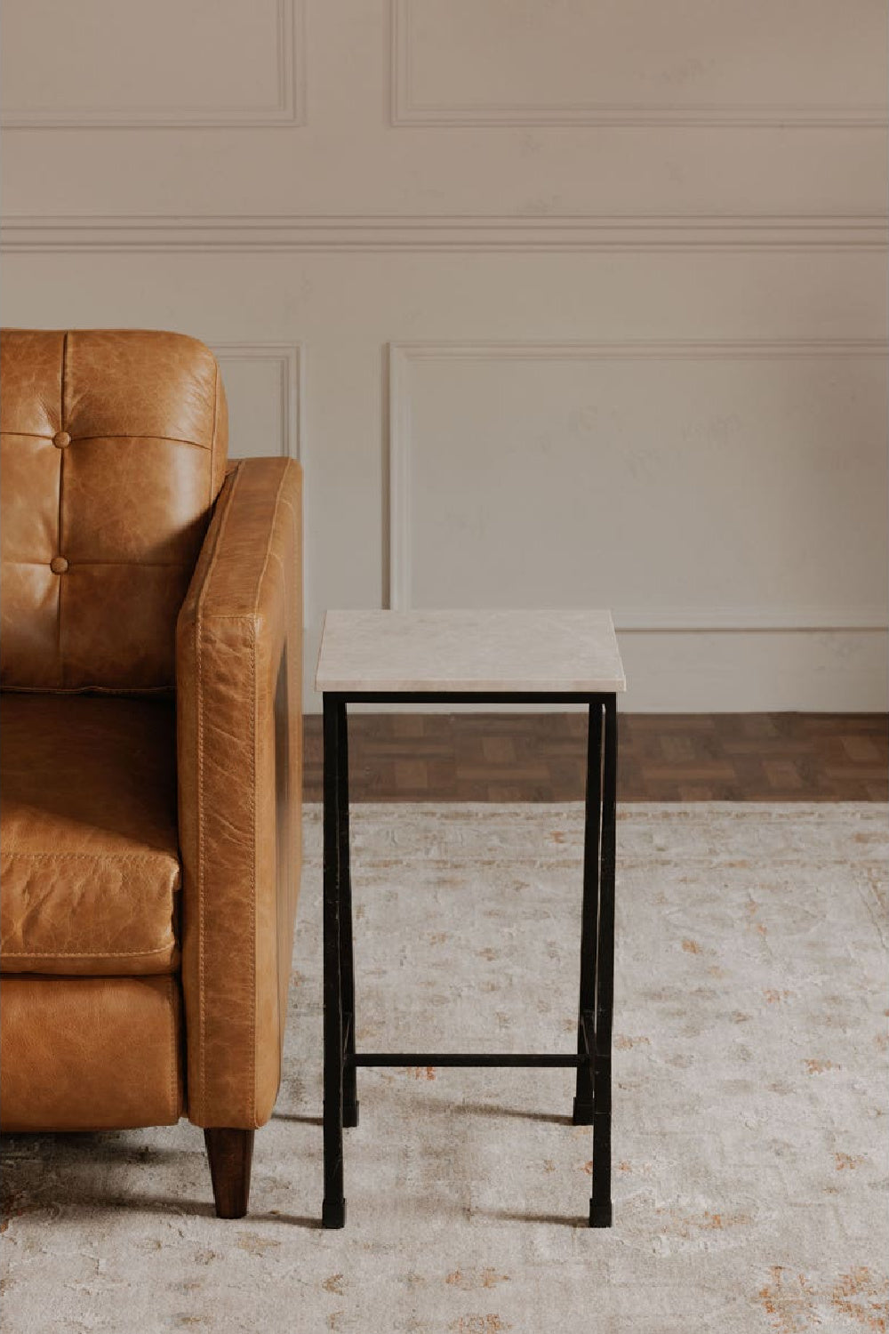   Modern European furniture - Italian Marble Square Side Table - www.oroa.com | Oroa.com