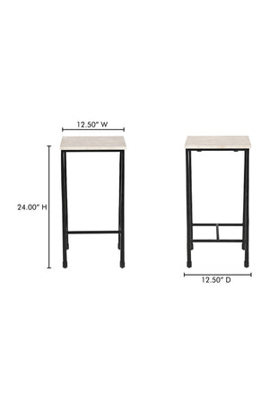  Modern European furniture - Italian Marble Square Side Table - www.oroa.com | Oroa.com