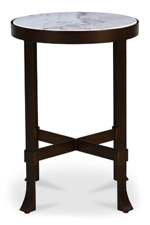   Modern European furniture - Round Travertine Accent Table - www.oroa.com | Oroa.com