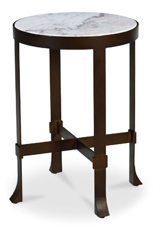   Modern European furniture - Round Travertine Accent Table - www.oroa.com | Oroa.com