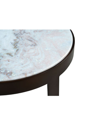   Modern European furniture - Round Travertine Accent Table - www.oroa.com | Oroa.com