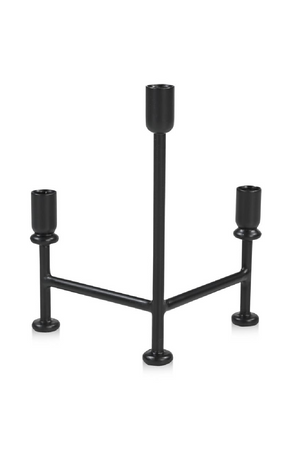   Modern European furniture - Black Metal Candle Holder - www.oroa.com | Oroa.com
