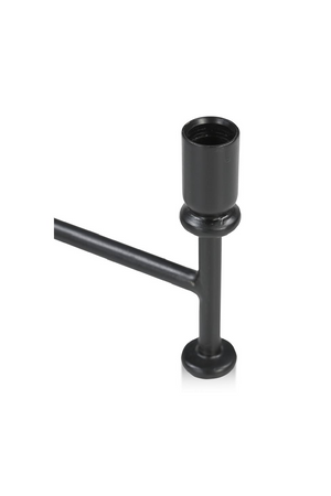   Modern European furniture - Black Metal Candle Holder - www.oroa.com | Oroa.com