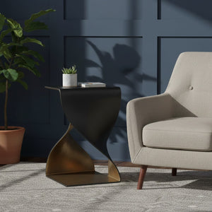   Modern European furniture - Two-Toned Metallic Accent Table - www.oroa.com | Oroa.com