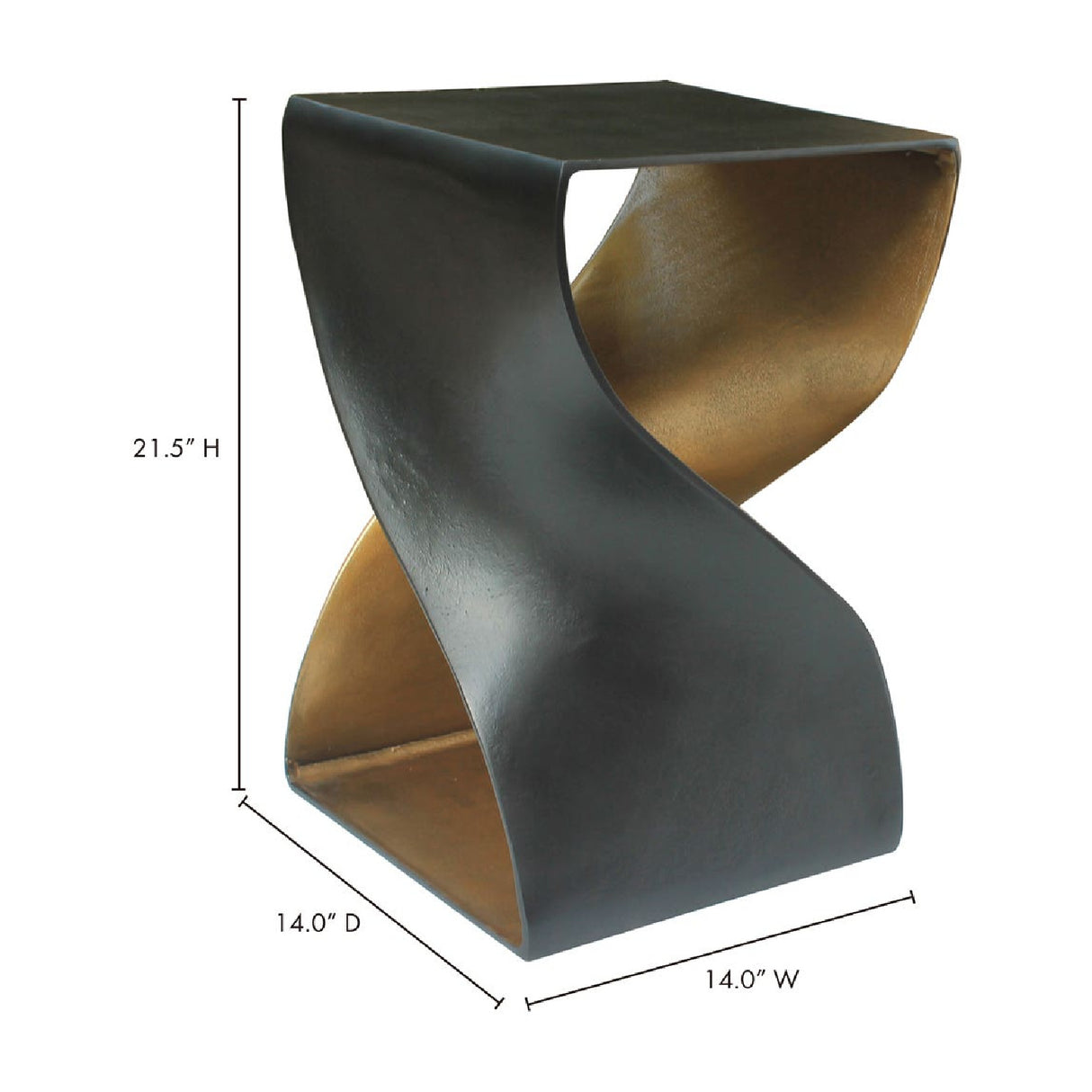   Modern European furniture - Two-Toned Metallic Accent Table - www.oroa.com | Oroa.com