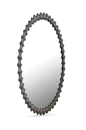   Modern European furniture - Black Round Mirror - www.oroa.com | Oroa.com