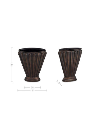   Modern European furniture - Cast Aluminum Tapered Vase - www.oroa.com | Oroa.com
