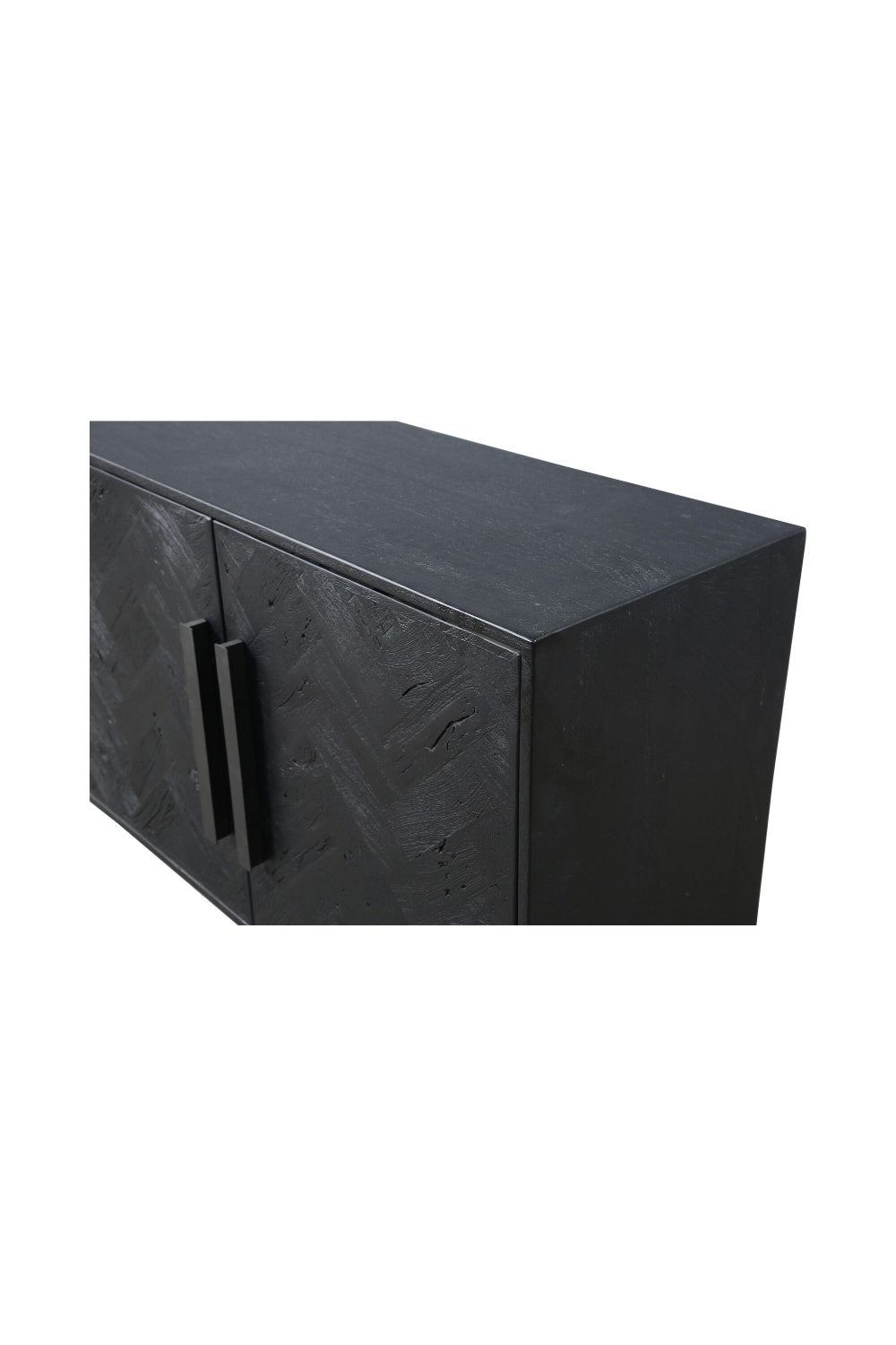   Modern European furniture - Black Herringbone 4-Door Sideboard - www.oroa.com | Oroa.com