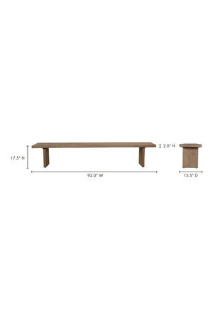   Modern European furniture - Sandblasted Oak Dining Bench - www.oroa.com | Oroa.com