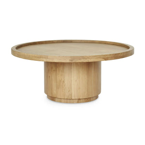   Modern European furniture - Round Tray Oak Coffee Table - www.oroa.com | Oroa.com