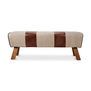   Modern European furniture - Leather And Canvas Bench - www.oroa.com | Oroa.com