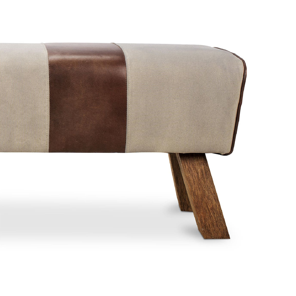   Modern European furniture - Leather And Canvas Bench - www.oroa.com | Oroa.com