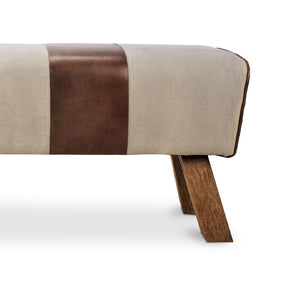   Modern European furniture - Leather And Canvas Bench - www.oroa.com | Oroa.com
