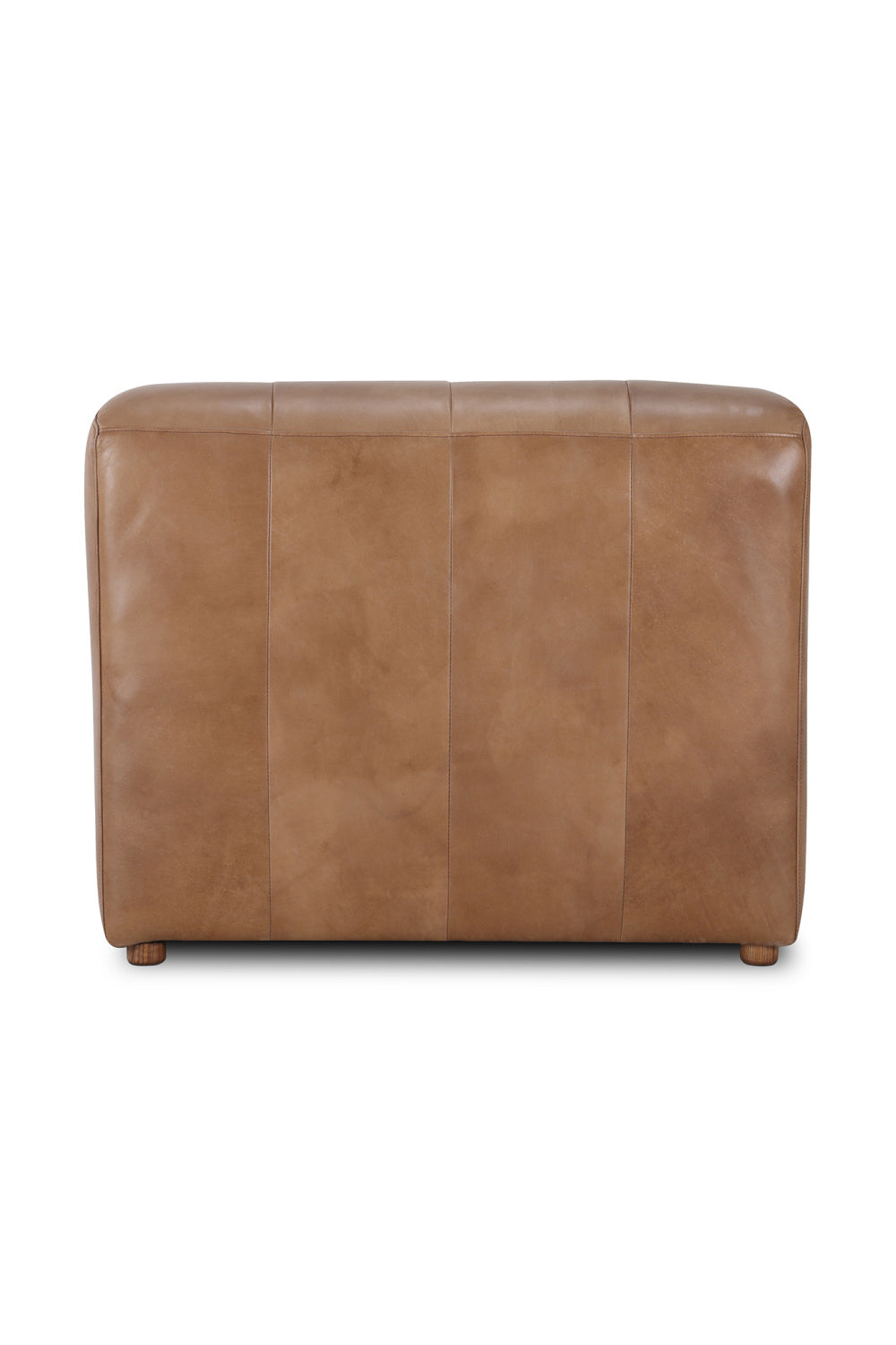   Modern European furniture - Ribbed Tan Leather Slipper Chair - www.oroa.com | Oroa.com