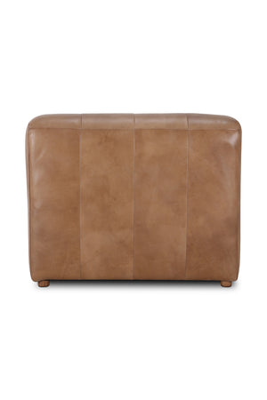   Modern European furniture - Ribbed Tan Leather Slipper Chair - www.oroa.com | Oroa.com