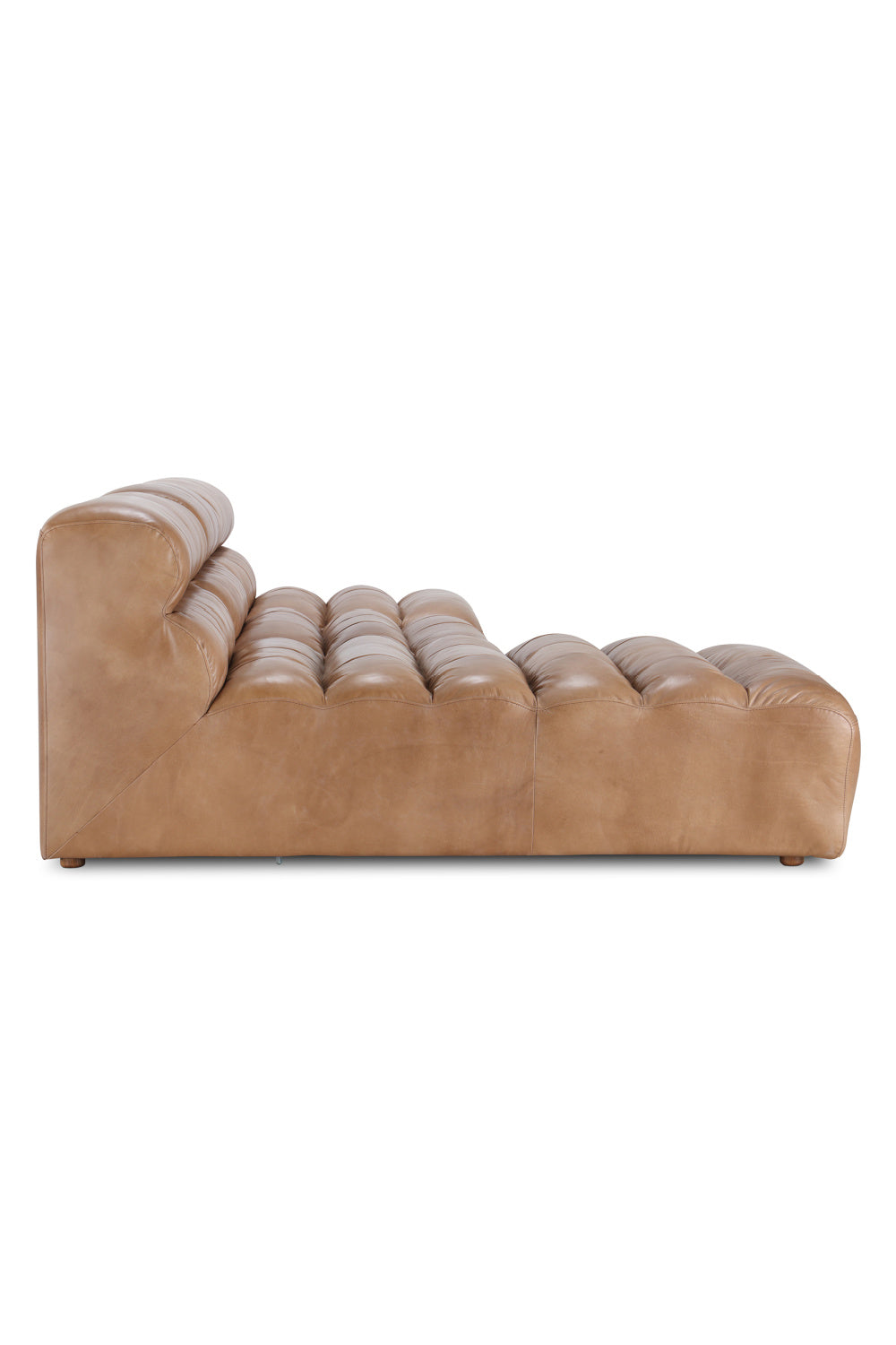   Modern European furniture - Ribbed Tan Leather Sectional Sofa - www.oroa.com | Oroa.com