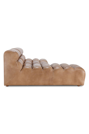   Modern European furniture - Ribbed Tan Leather Sectional Sofa - www.oroa.com | Oroa.com