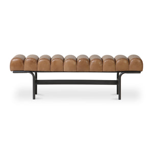   Modern European furniture - Channeled Leather Bench - www.oroa.com | Oroa.com