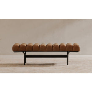   Modern European furniture - Channeled Leather Bench - www.oroa.com | Oroa.com