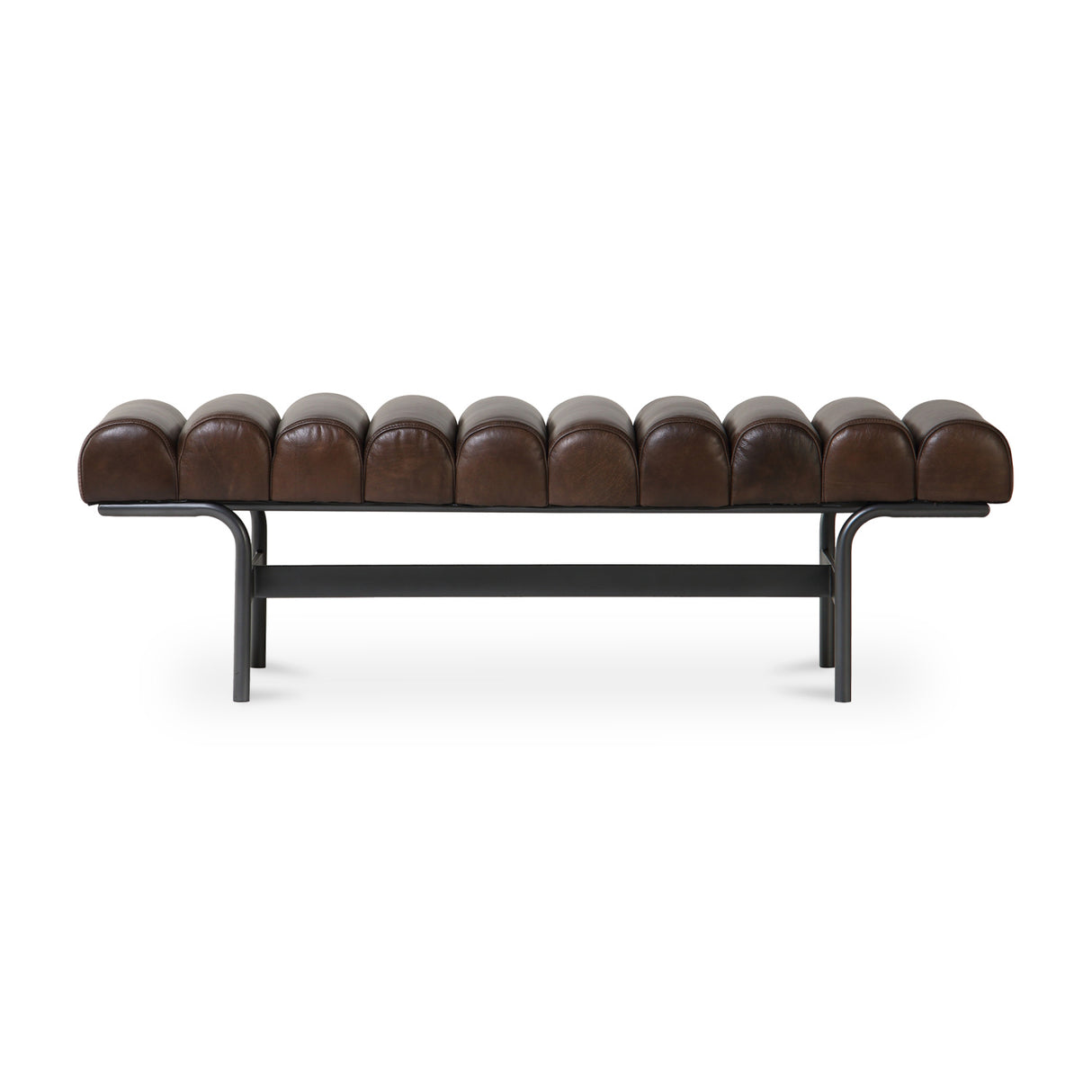   Modern European furniture - Channeled Leather Bench - www.oroa.com | Oroa.com