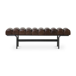   Modern European furniture - Channeled Leather Bench - www.oroa.com | Oroa.com