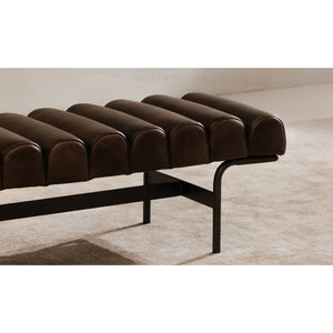   Modern European furniture - Channeled Leather Bench - www.oroa.com | Oroa.com