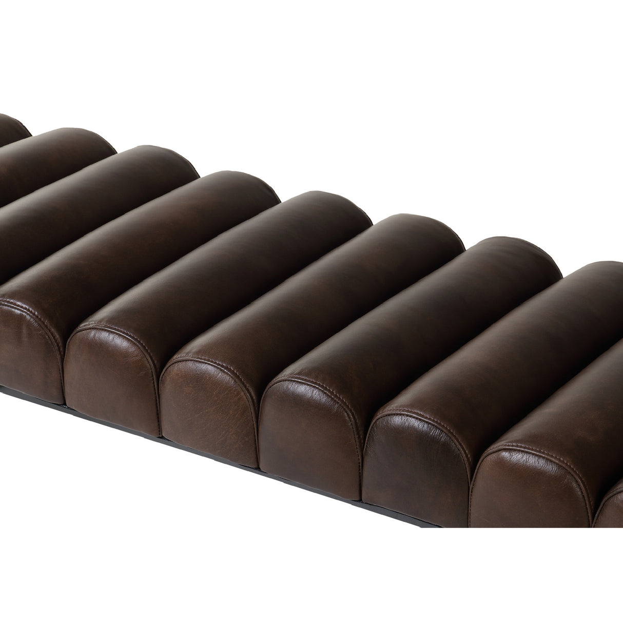   Modern European furniture - Channeled Leather Bench - www.oroa.com | Oroa.com