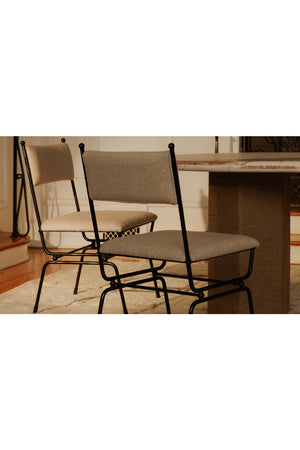   Modern European furniture - Hammered Metal Frame Dining Chair - www.oroa.com | Oroa.com
