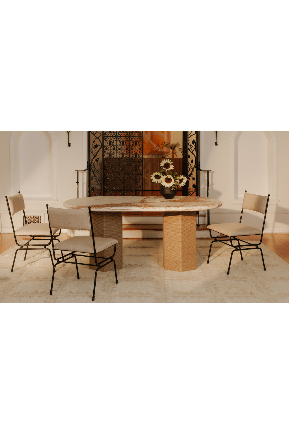   Modern European furniture - Hammered Metal Frame Dining Chair - www.oroa.com | Oroa.com
