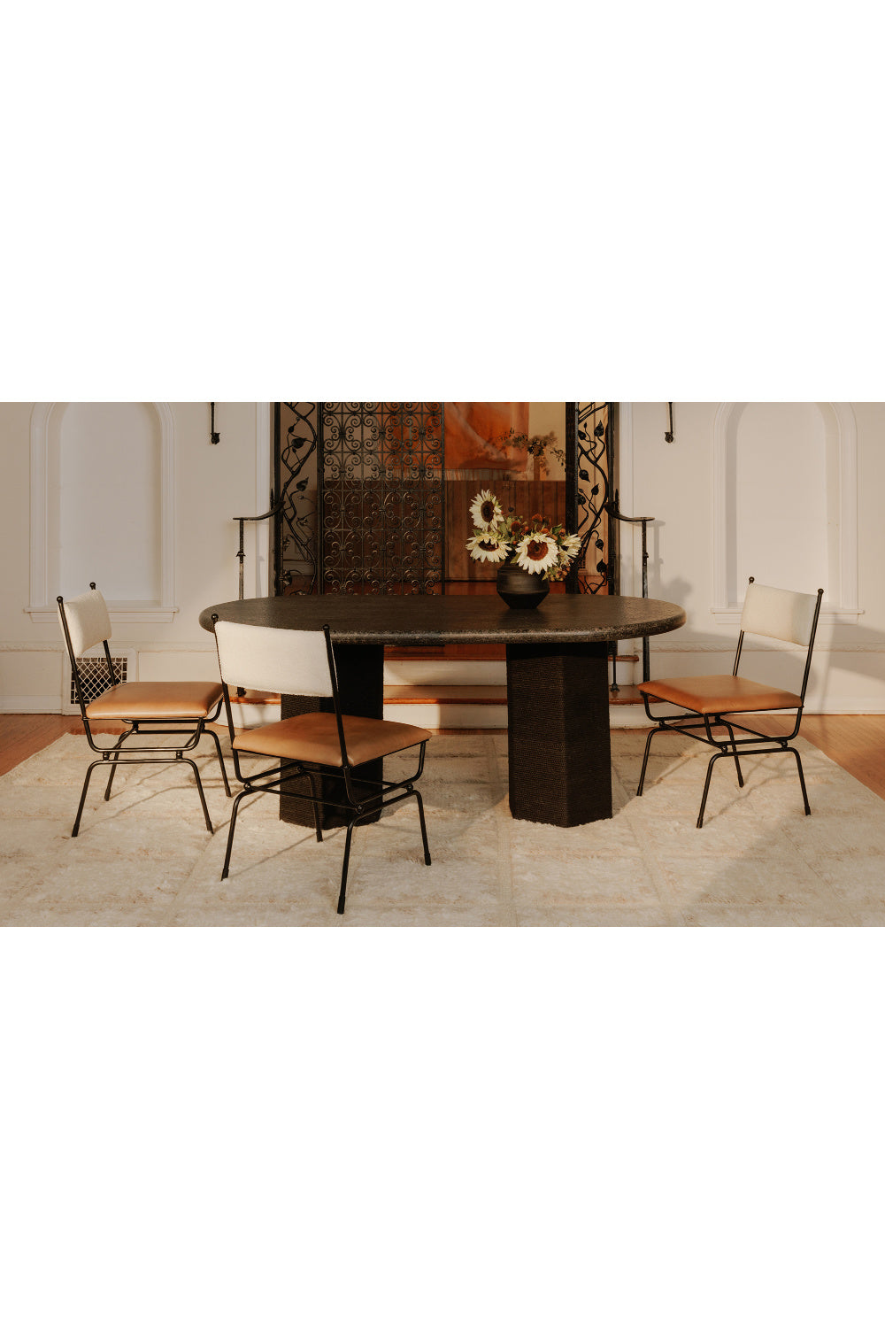   Modern European furniture - Hammered Metal Frame Dining Chair - www.oroa.com | Oroa.com