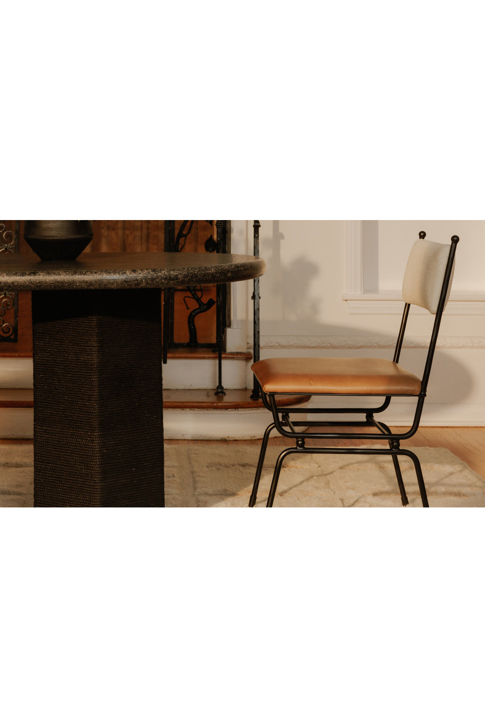   Modern European furniture - Hammered Metal Frame Dining Chair - www.oroa.com | Oroa.com