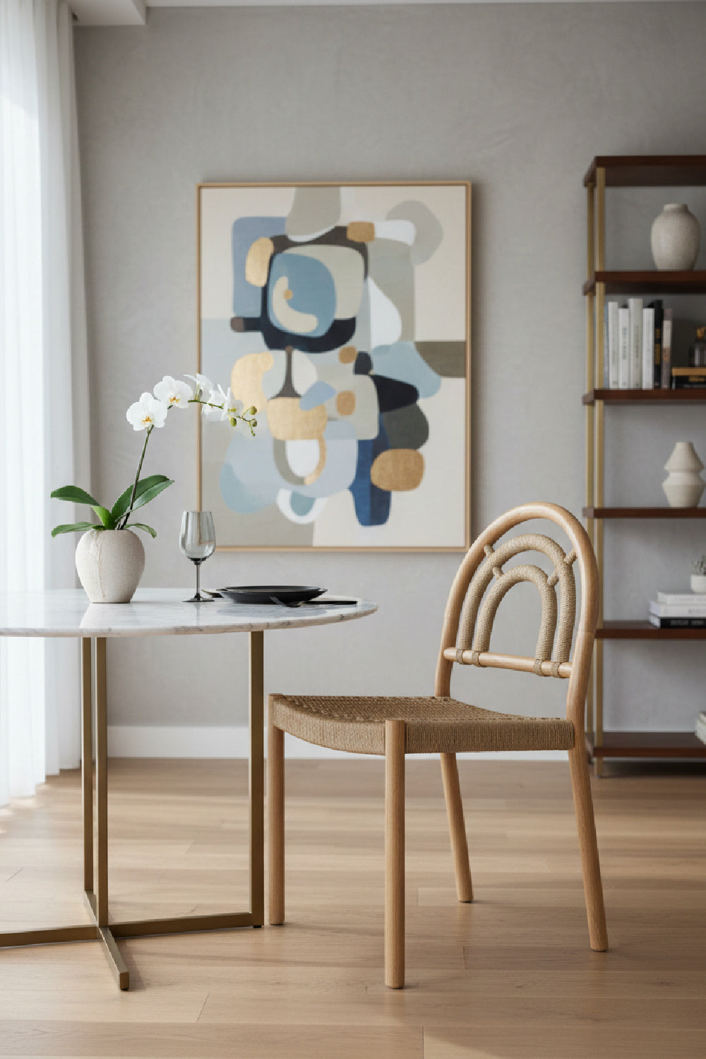   Modern European furniture - Cane-Wrapped Dining Chair Set (2) - www.oroa.com | Oroa.com