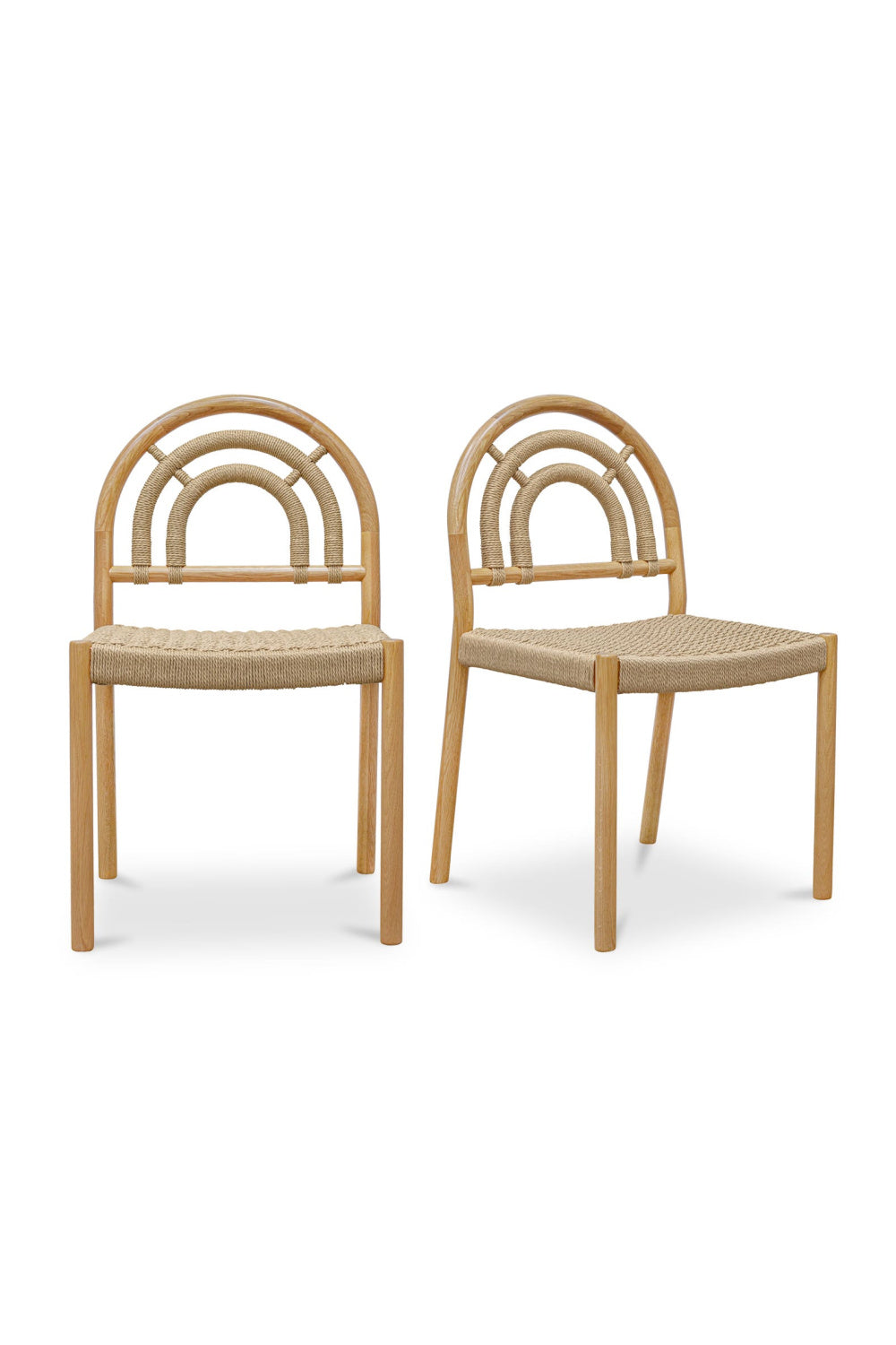   Modern European furniture - Cane-Wrapped Dining Chair Set (2) - www.oroa.com | Oroa.com