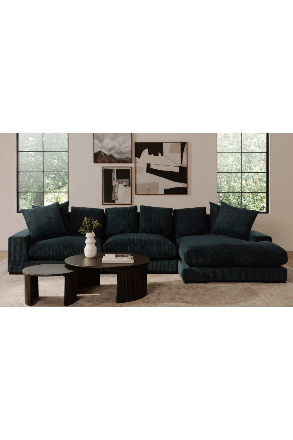   Modern European furniture - Oak Fluted Base Coffee Table - www.oroa.com | Oroa.com