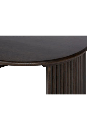   Modern European furniture - Oak Fluted Base Coffee Table - www.oroa.com | Oroa.com