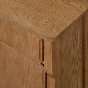   Modern European furniture - Brown Oak 2-Drawer 4-Door Sideboard - www.oroa.com | Oroa.com