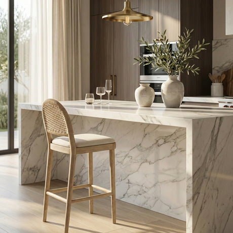   Modern European furniture - Handwoven Back Counter Stool - www.oroa.com | Oroa.com