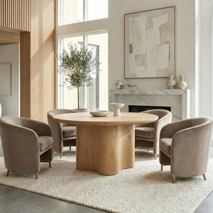   Modern European furniture - Natural Oak Veneer Dining Table - www.oroa.com | Oroa.com