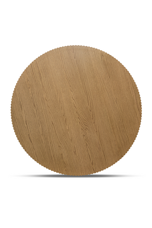   Modern European furniture - Fluted Round Oak Coffee Table - www.oroa.com | Oroa.com
