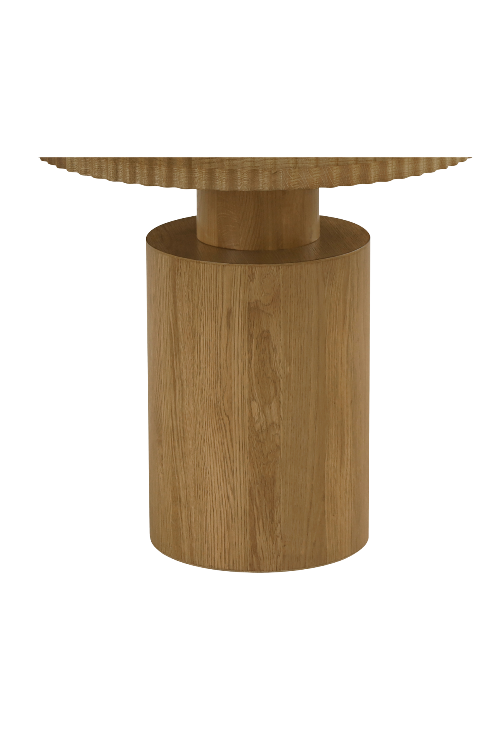   Modern European furniture - Fluted Round Oak Side Table - www.oroa.com | Oroa.com